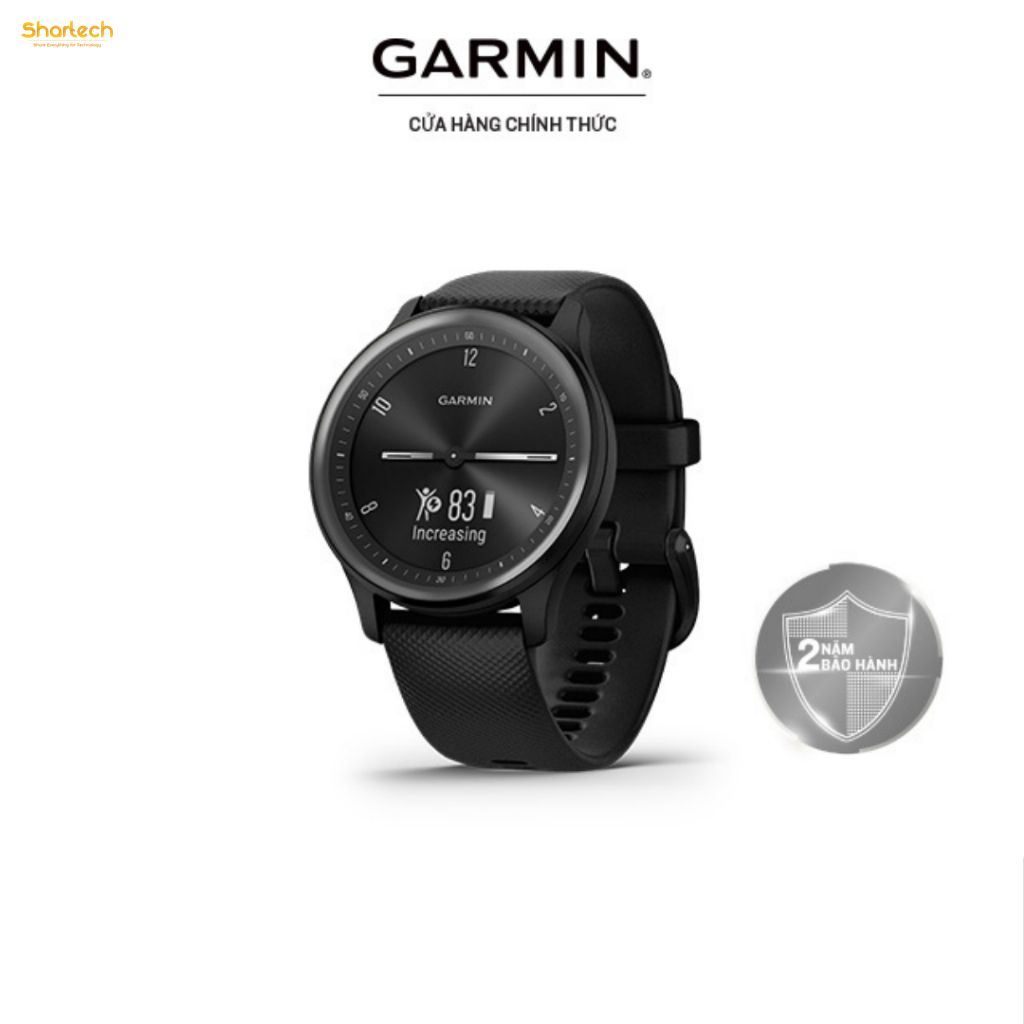 Đồng Hồ Thông Minh Garmin vívomove Sport (Black/Ivory/Cocoa/Cool mint) - Hàng Chính Hãng