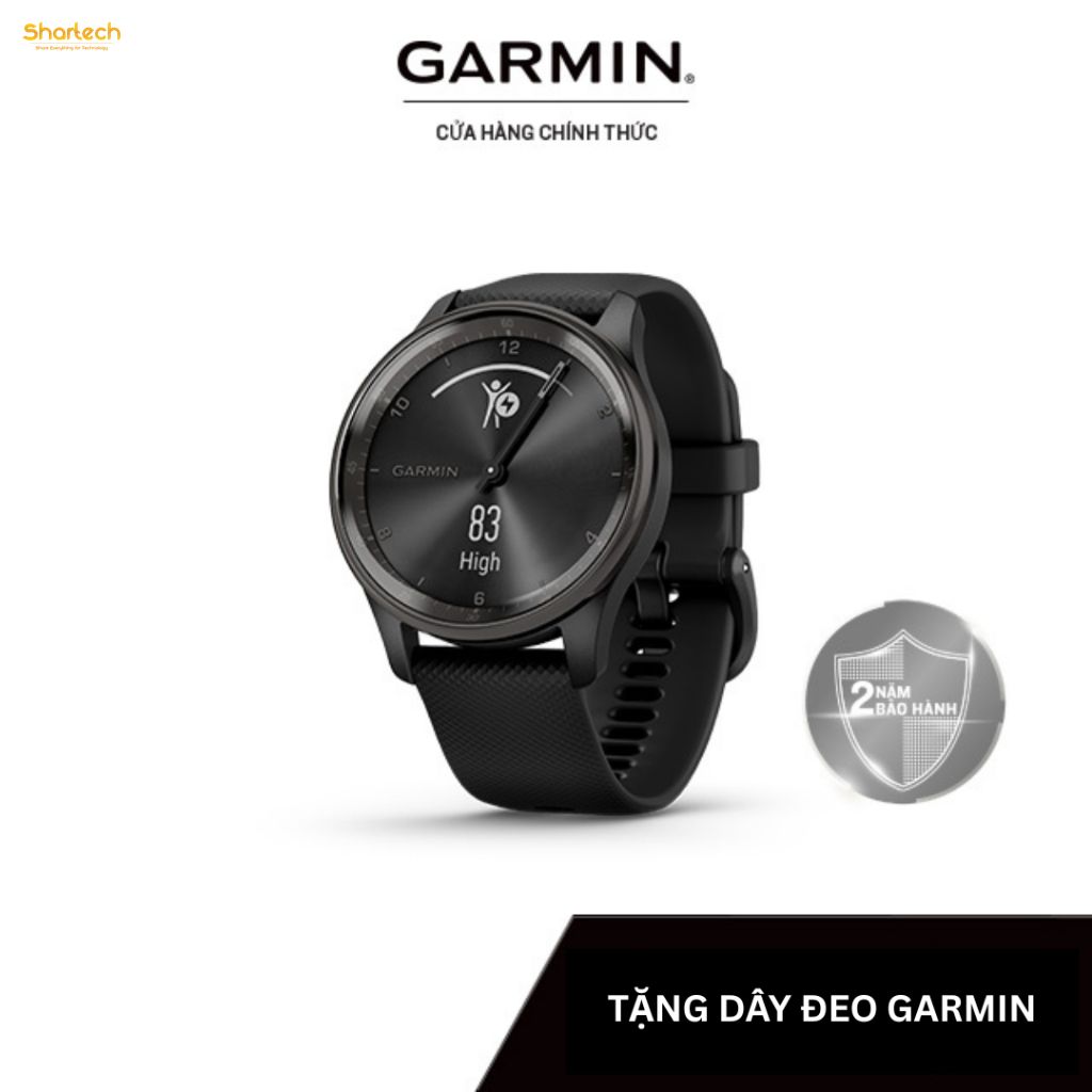 Đồng Hồ Thông Minh Garmin vívomove Trend (Black/White/French Grey/Mist Grey) - Hàng Chính Hãng