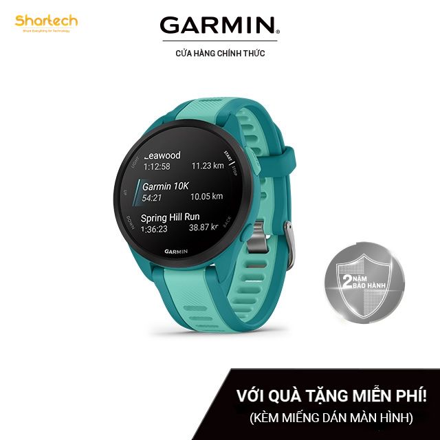 Đồng Hồ Thông Minh Garmin Forerunner 165 Music GPS (Whitestone/Black/Aqua/Fuchsia) - Hàng Chính Hãng