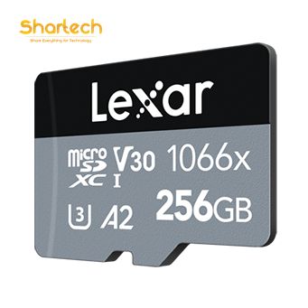 Thẻ nhớ microSDXC 64GB/ 128GB/ 256GB/ 512GB Lexar 1066x UHS-I A2, video 4K, đọc 160Mb/s, ghi 120Mb/s