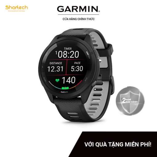 Đồng Hồ Thông Minh Garmin Forerunner 265 Music Wifi GPS (Black/White/Aqua) - Hàng Chính Hãng