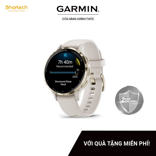 Đồng Hồ Thông Minh Garmin Venu 3S (Pebble Gray/Sage Gray/French Gray/Dust Rose/Ivory) - Hàng Chính Hãng